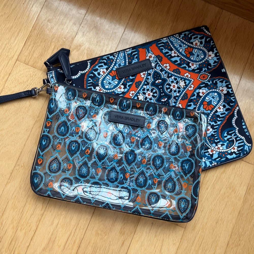 Vera Bradley Blue and Orange Women's Bag Set